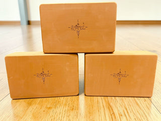 Cork Yoga Block - Natural Anti-Bacterial Yoga Blocks for Support & Alignment