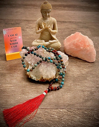 Blue Lace Agate Mala