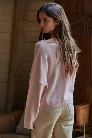 Cozy Rolled Round Neck Sweater