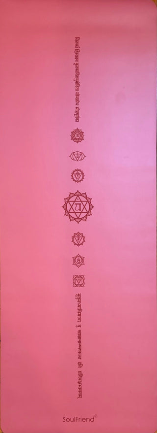 Chakras with Sanskrit Non-Slip Yoga Mat