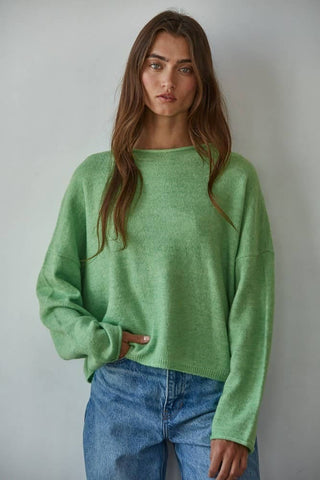 Cozy Rolled Round Neck Sweater