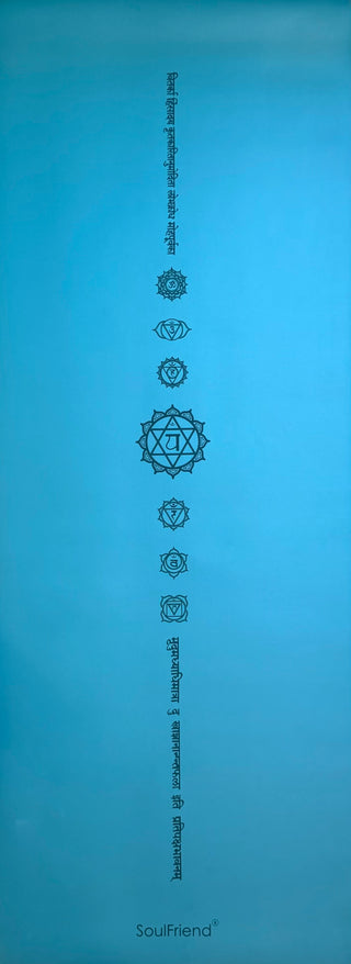 Chakras with Sanskrit Non-Slip Yoga Mat